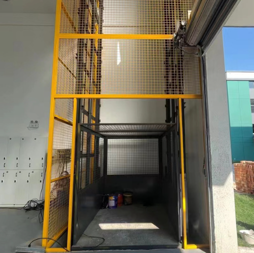 大同导轨式升降机助力物流园破解运输难题